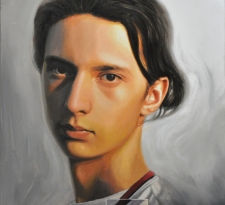 Retratos por encargo del pintor español Nadir hiperrealismo en óleo sobre lienzo 60x50 cm